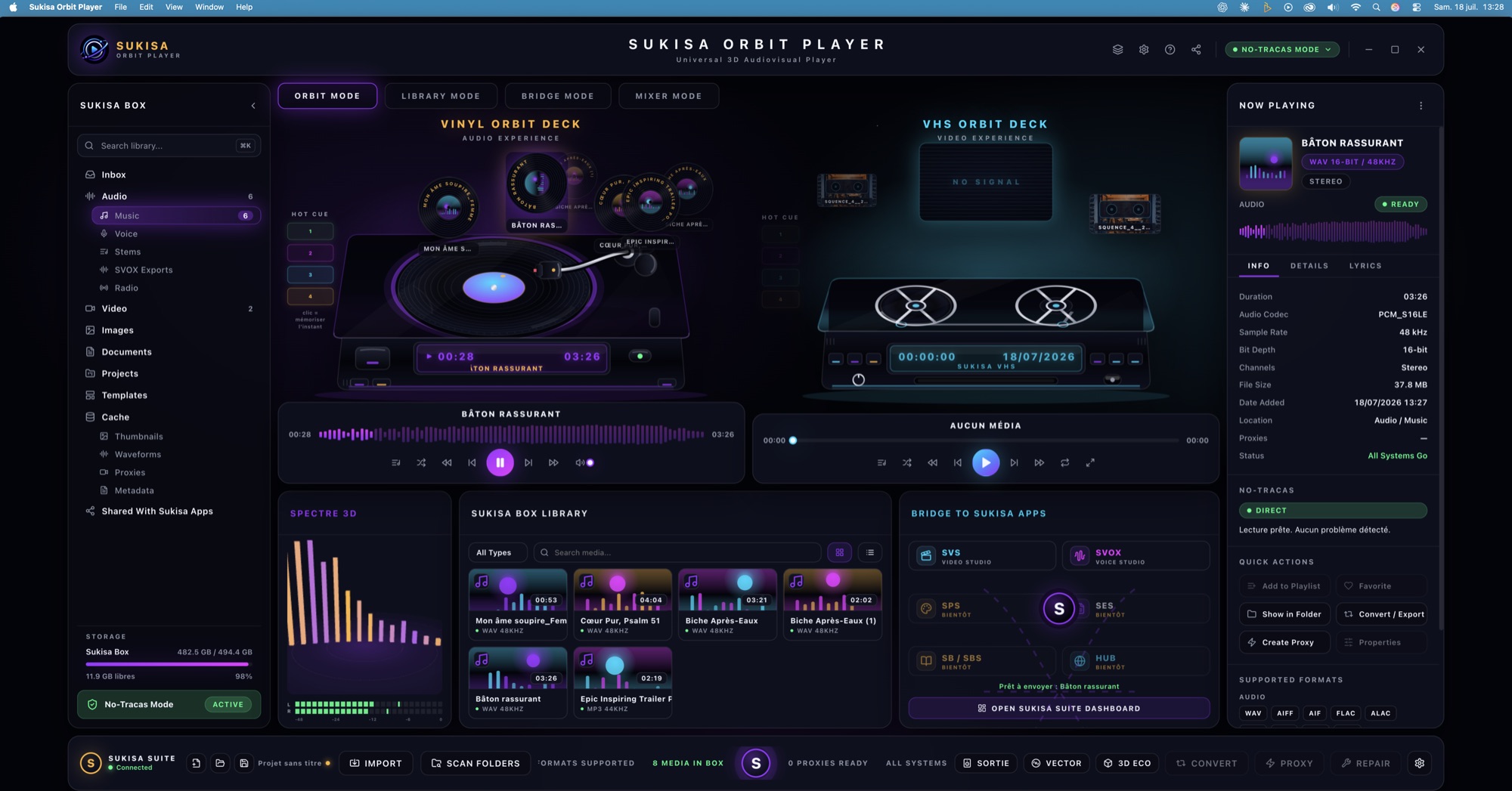 Sukisa Orbit Essentiel — Orbit Mode